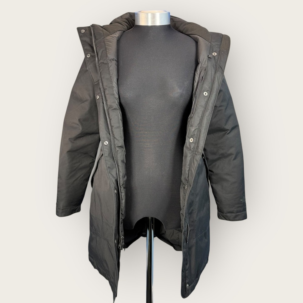 The North Face Womens Parka Winter Coat Faux Fur Trimmed Hood Black Size XS - Picture 2 of 15